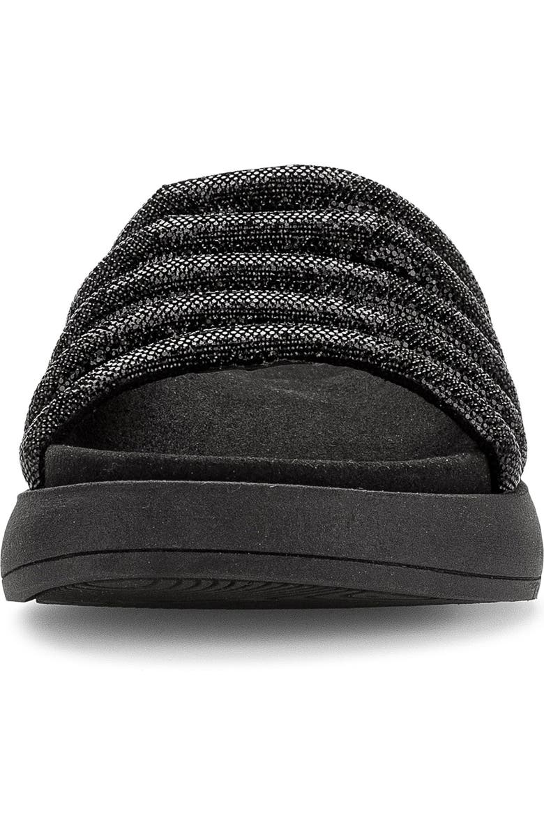 Gabor Strappy Slide Sandal, Alternate, color, Black