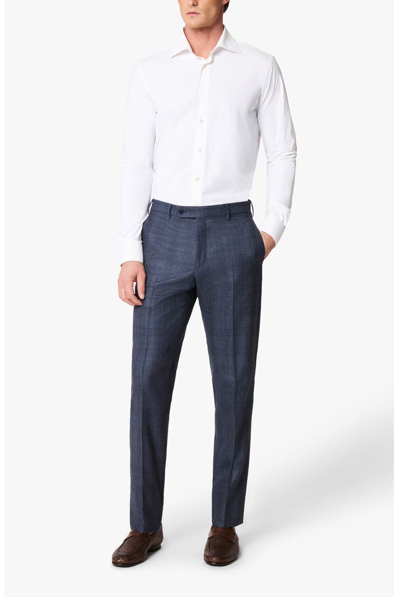 Parker Glen Plaid Wool Trousers, Alternate, color, BLUE