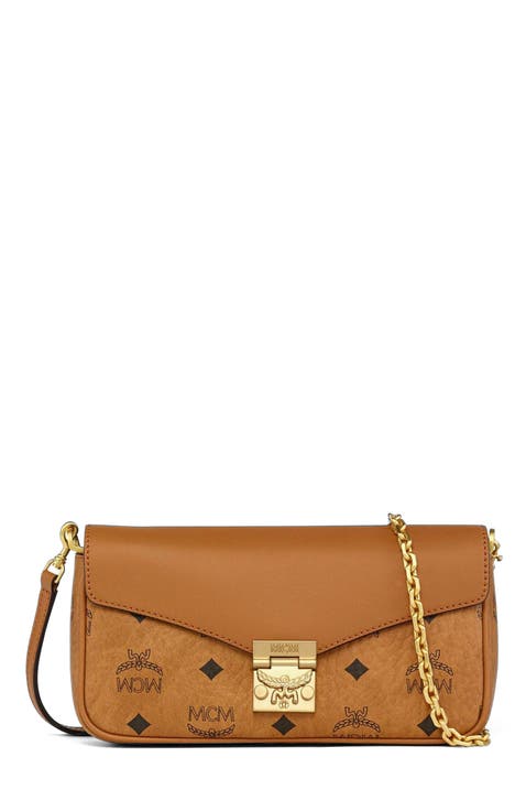 Tracy Crossbody in Visetos Leather Mix