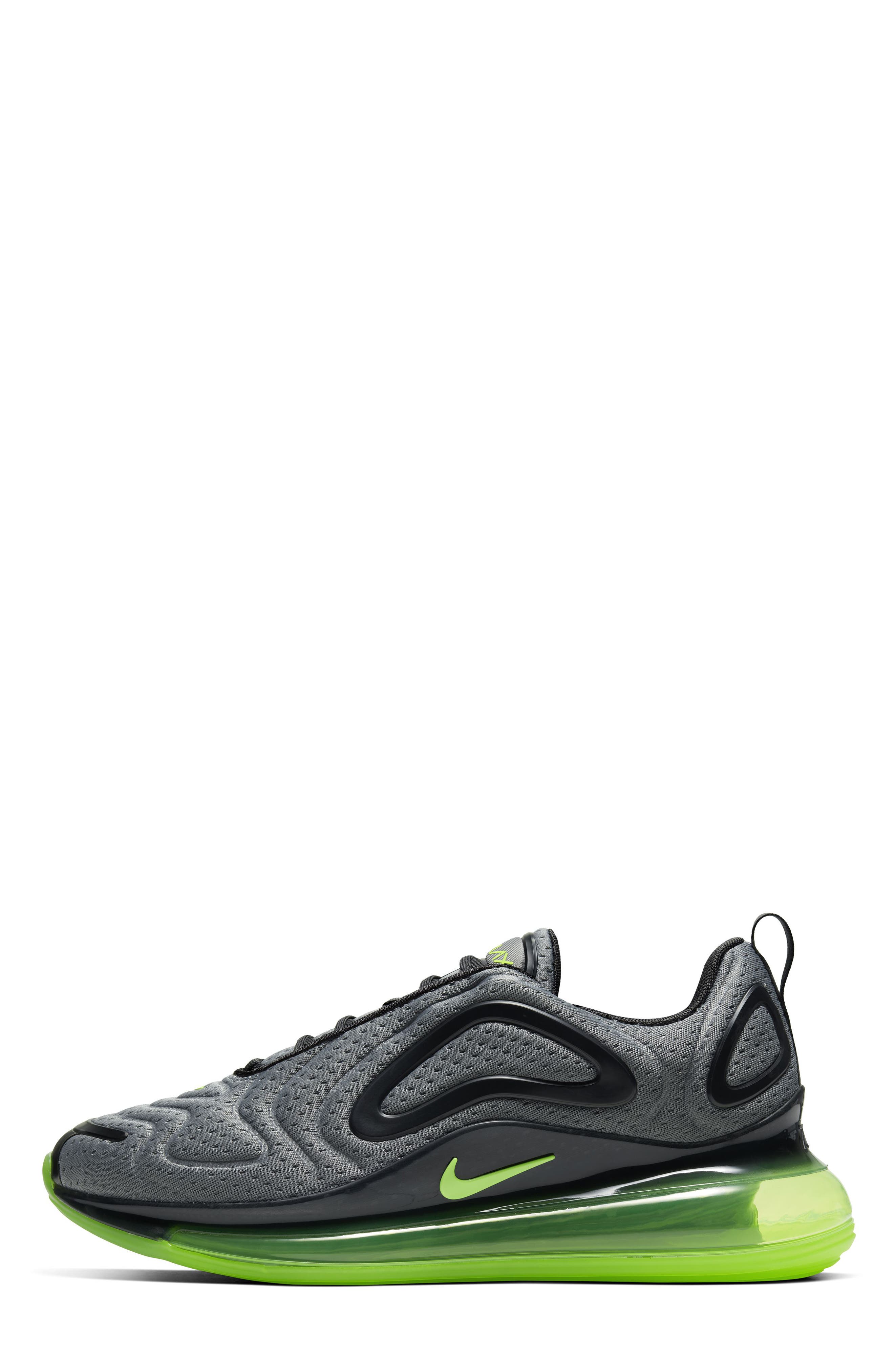 Air Max 720 Sneaker, Alternate, color, GREY/ ANTHRACITE/ GREEN
