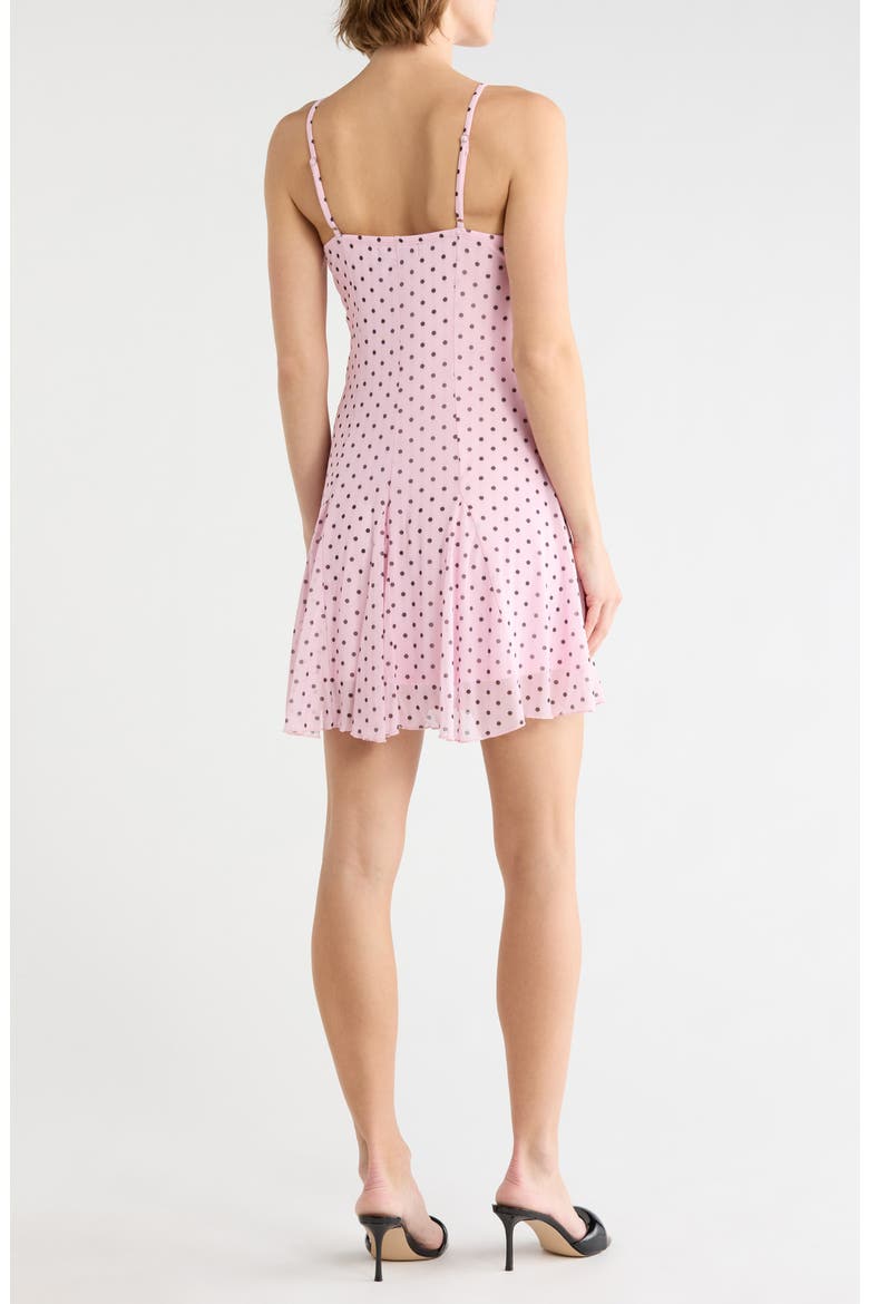 Lace Trim Polka Dot Slipdress, Alternate, color, PINK DOTS