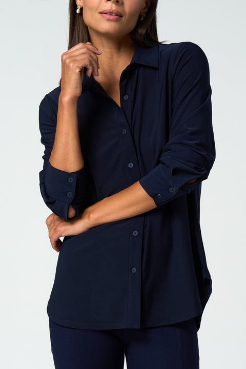 Katherine Stretch Button-Up Shirt