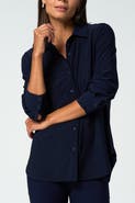 Franne Golde Katherine Stretch Button-Up Shirt