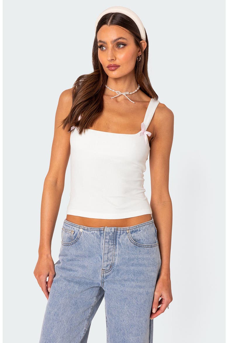 Lola Rib Crop Tank, Alternate, color, WHITE