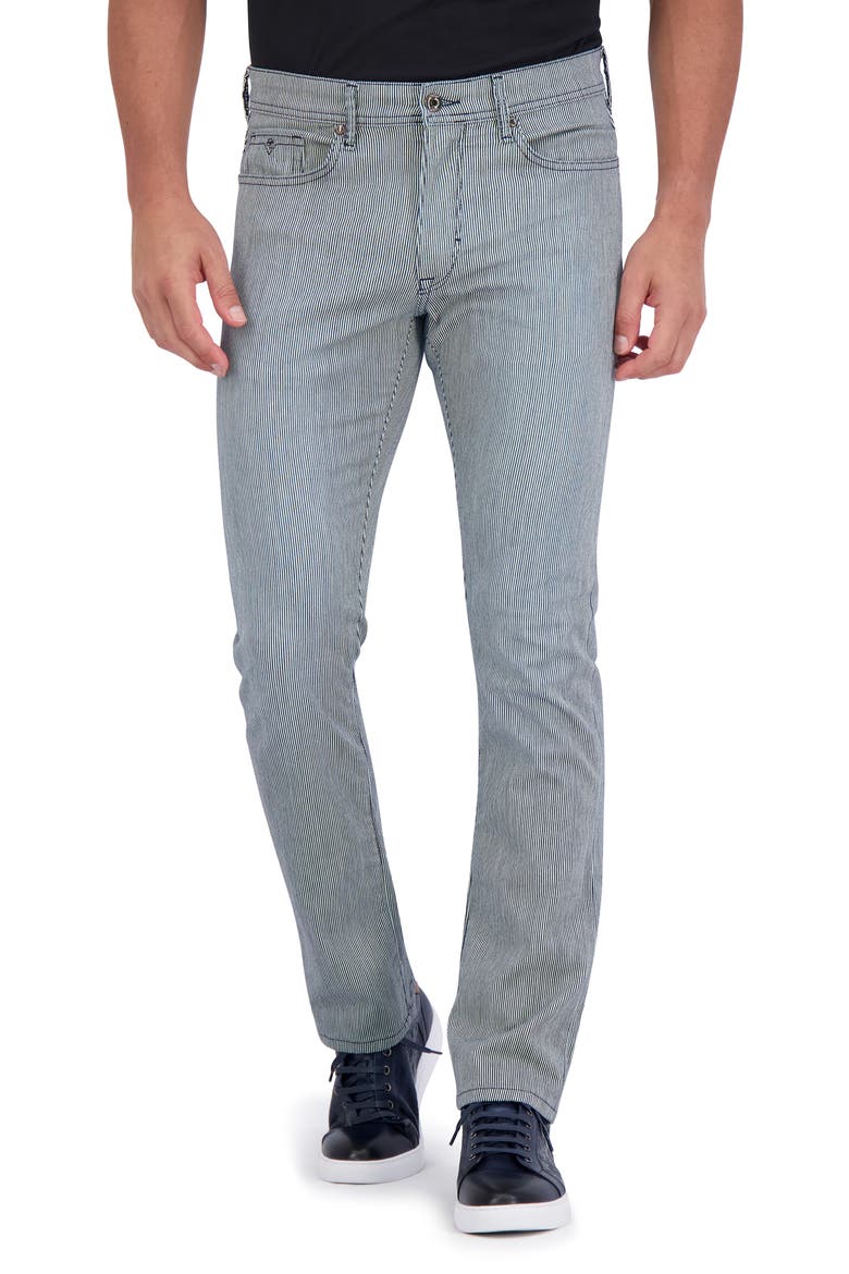 Grassini Stripe Straight Leg Pants, Main, color, INDIGO