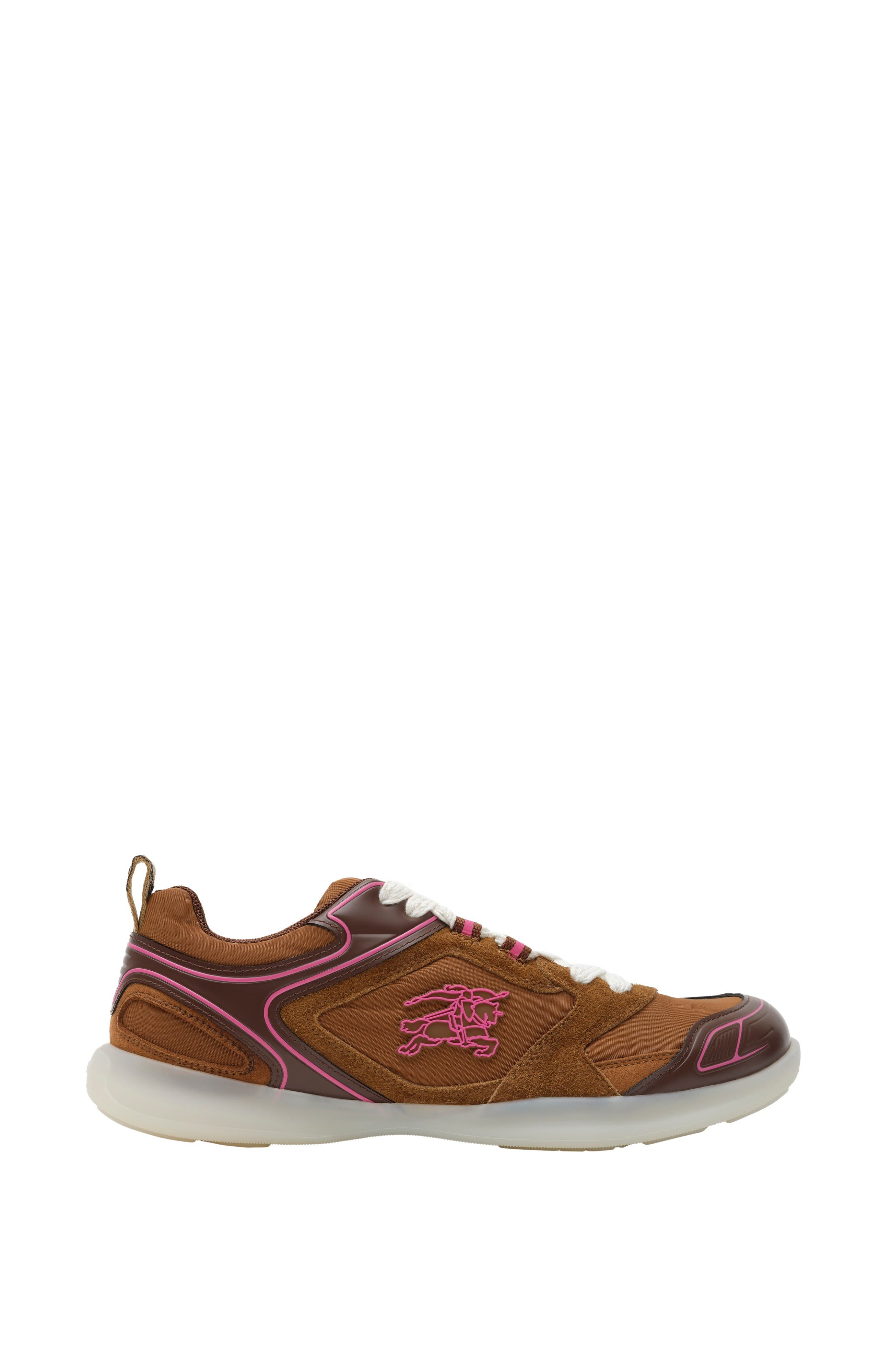 Burberry Check Matrix Sport Sneakers, Main, color, Chestnut Brown