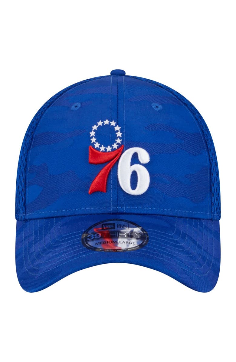New Era Men's New Era Royal Philadelphia 76ers Subtle Camo 39THIRTY Flex Hat, Alternate, color, Royal