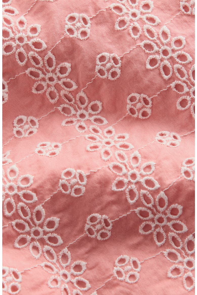 Kids' Floral Embroidered Frill Hem Pants, Alternate, color, PINK BRODERIE