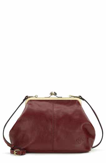 Sofia Small Frame Leather Crossbody Bag