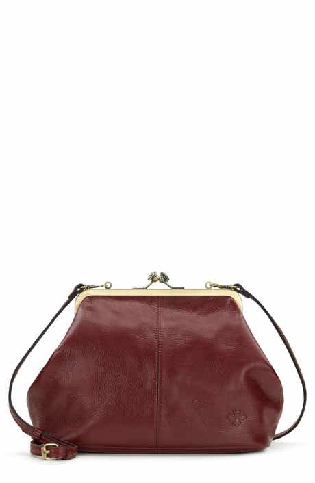 Sofia Small Frame Leather Crossbody Bag
