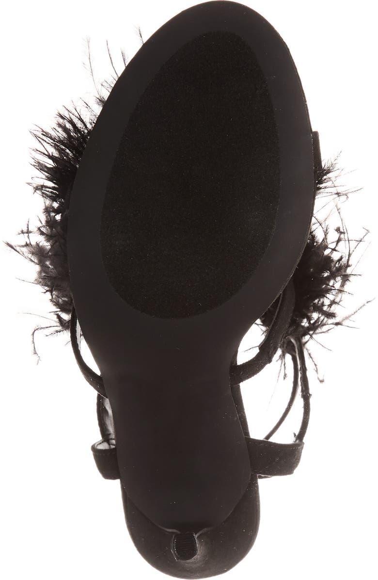 Steve Madden Fefe Feather Sandal, Alternate, color,