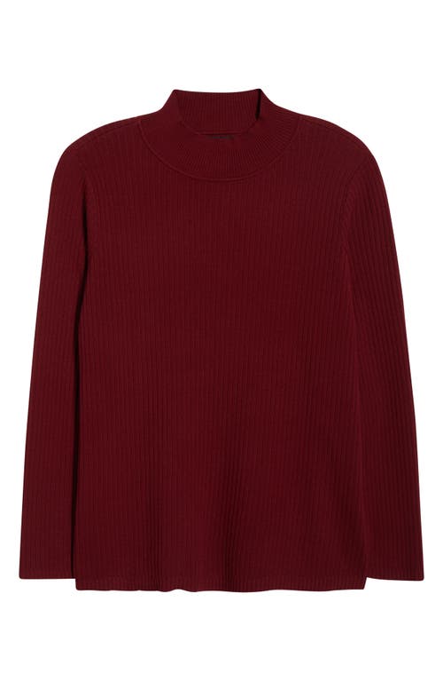 Jones New York Plus Size Sutton Long-sleeve Mock-neck Top In Red