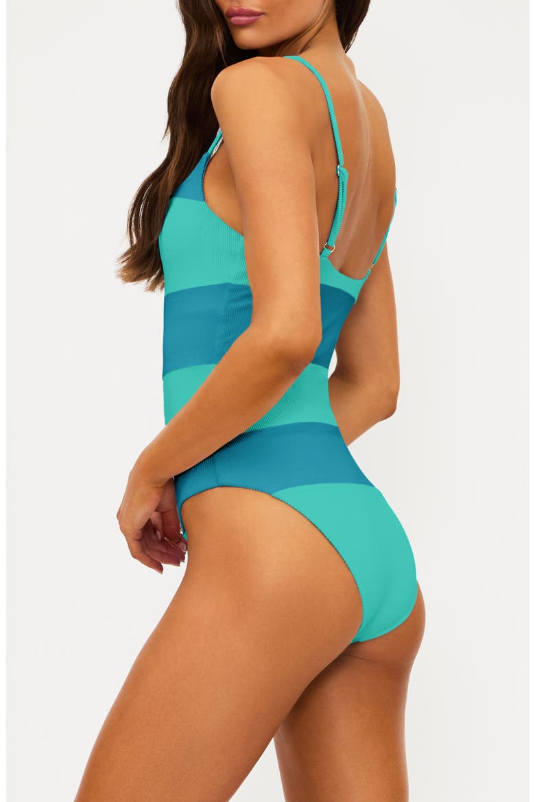 Calista One-Piece Swimsuit, Alternate, color, TURQUOISE/ TURKISH TILE