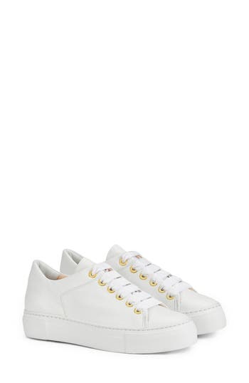 Agl Attilio Giusti Leombruni Agl Parsy Low Top Platform Sneaker In White-white