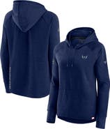 FANATICS Women's Fanatics  Heather Navy Washington Capitals Authentic Pro Pullover Hoodie