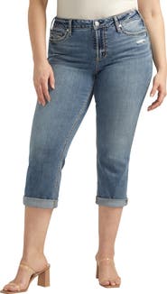 Silver Jeans Co. Suki Mid Rise Capri Jeans