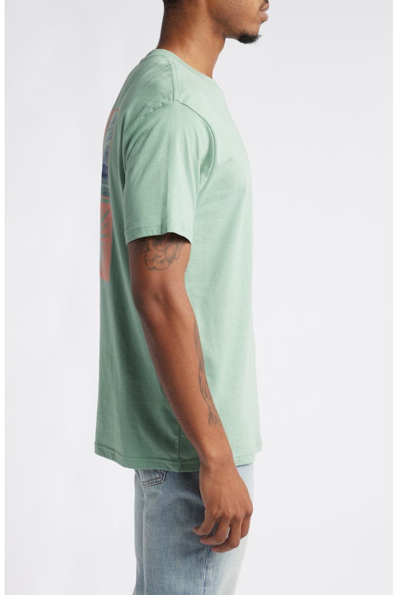 Twin Fins Cotton Graphic T-Shirt, Alternate, color, SAGE
