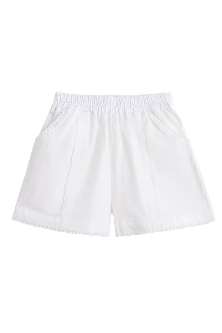 Rosette Top and Lace-Trim Shorts Set, Alternate, color, Purple