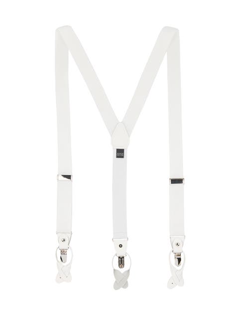 Men's Solid Web Adjustable Suspenders