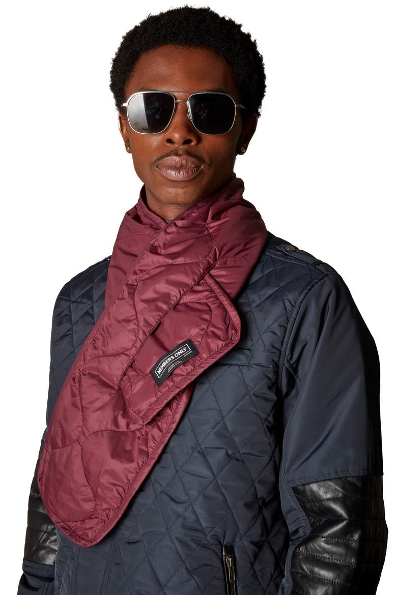 Quilted Scarf, Alternate, color, Burgundy