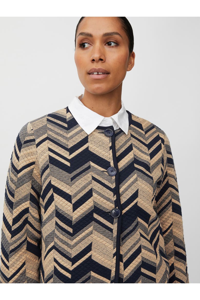MaJuanta Long Sleeve Round Neck Jacket, Alternate, color, Travertine