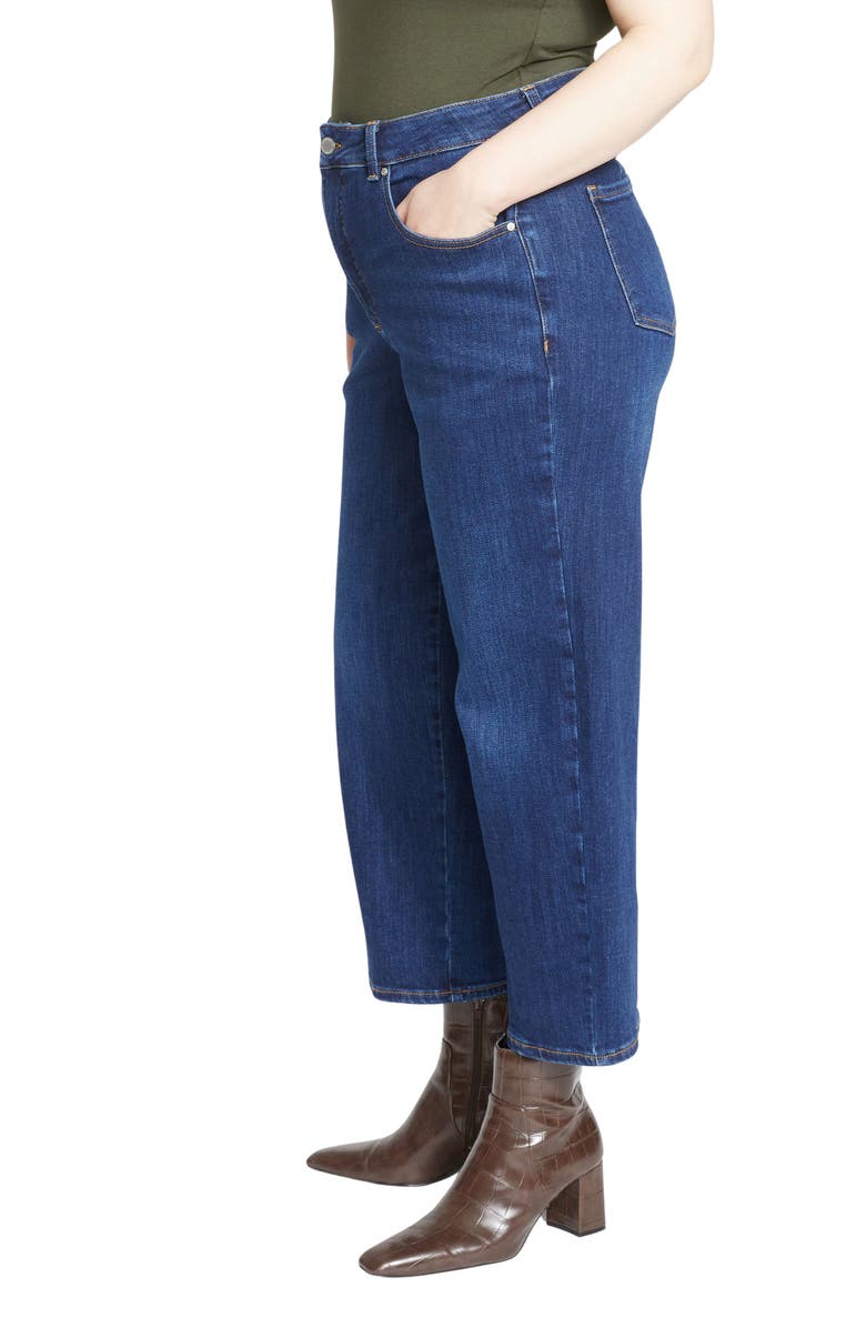 Universal Standard Donna Curve High Waist Straight Leg Jeans, Alternate, color, Stonewash Indigo Blue