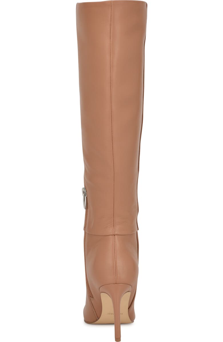 Nine West Richy Pointed Toe Knee High Boot, Alternate, color, Beige