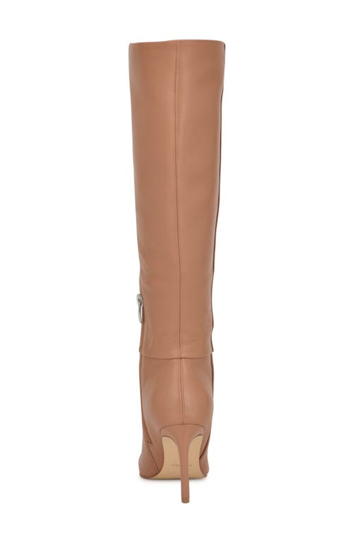 Nine West Richy Pointed Toe Knee High Boot In Nude