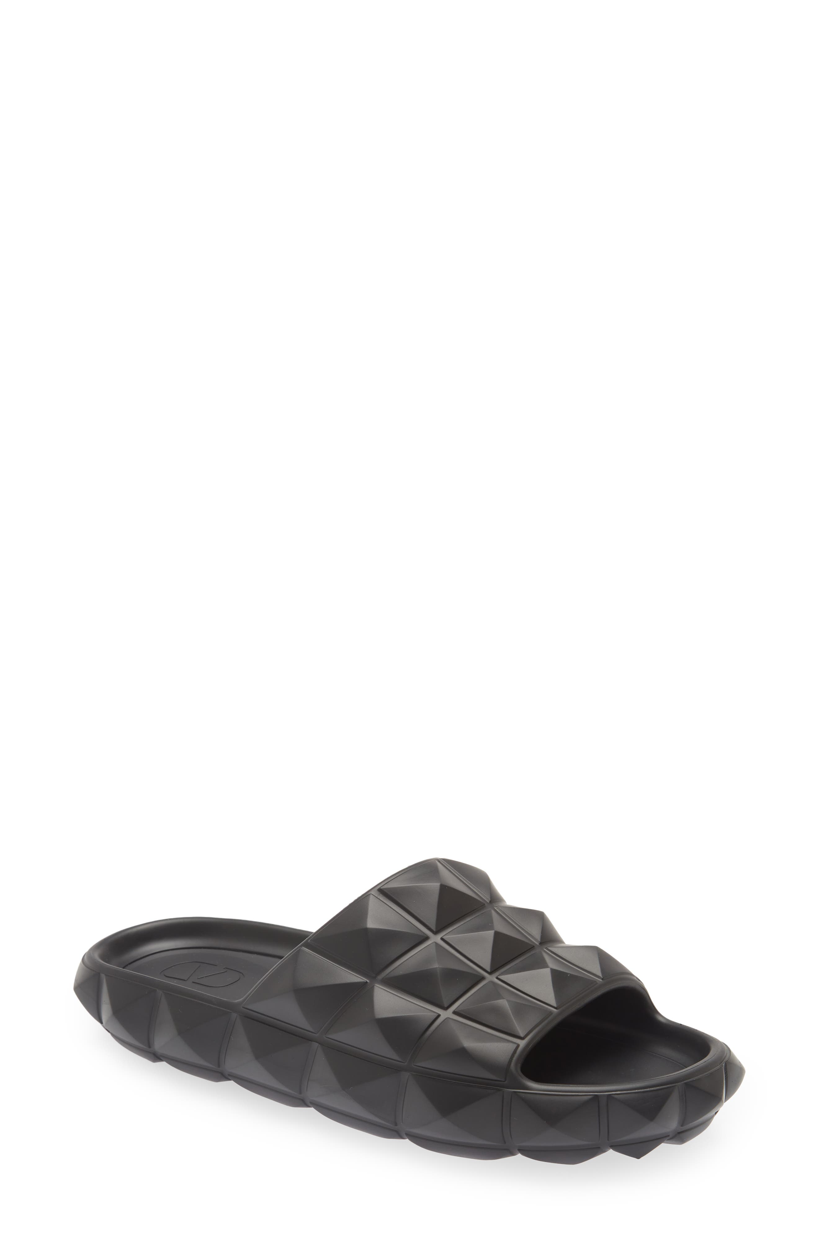 Valentino Garavani Roman Stud Turtle Slide Sandal, Main, color, 
