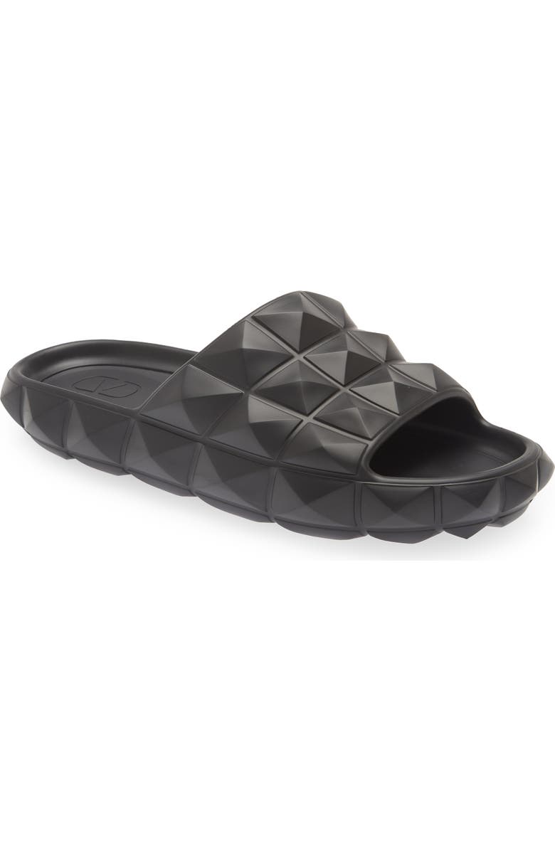 Valentino Garavani Roman Stud Turtle Slide Sandal, Main, color,