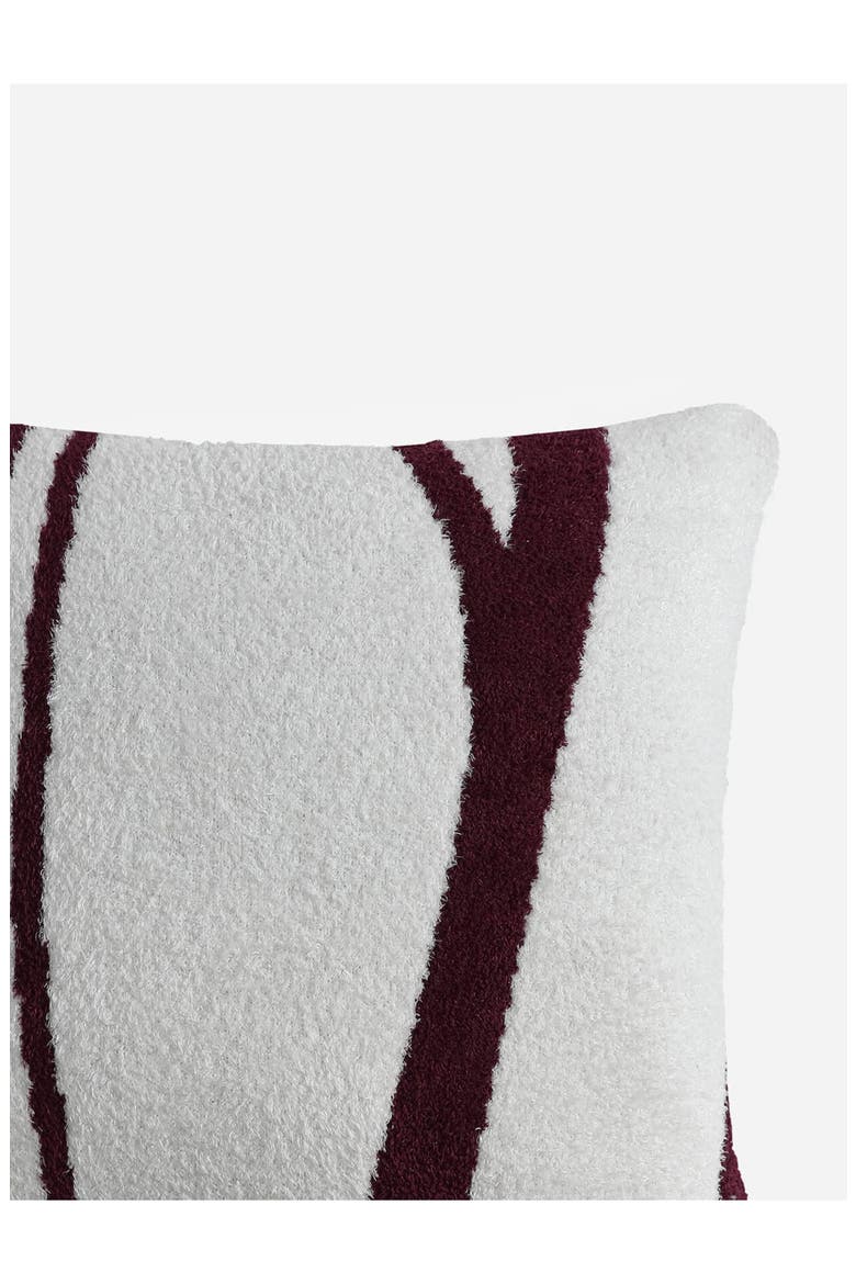 Cloud Silque Woodland Accent Pillow, Alternate, color, WHITE / FIG