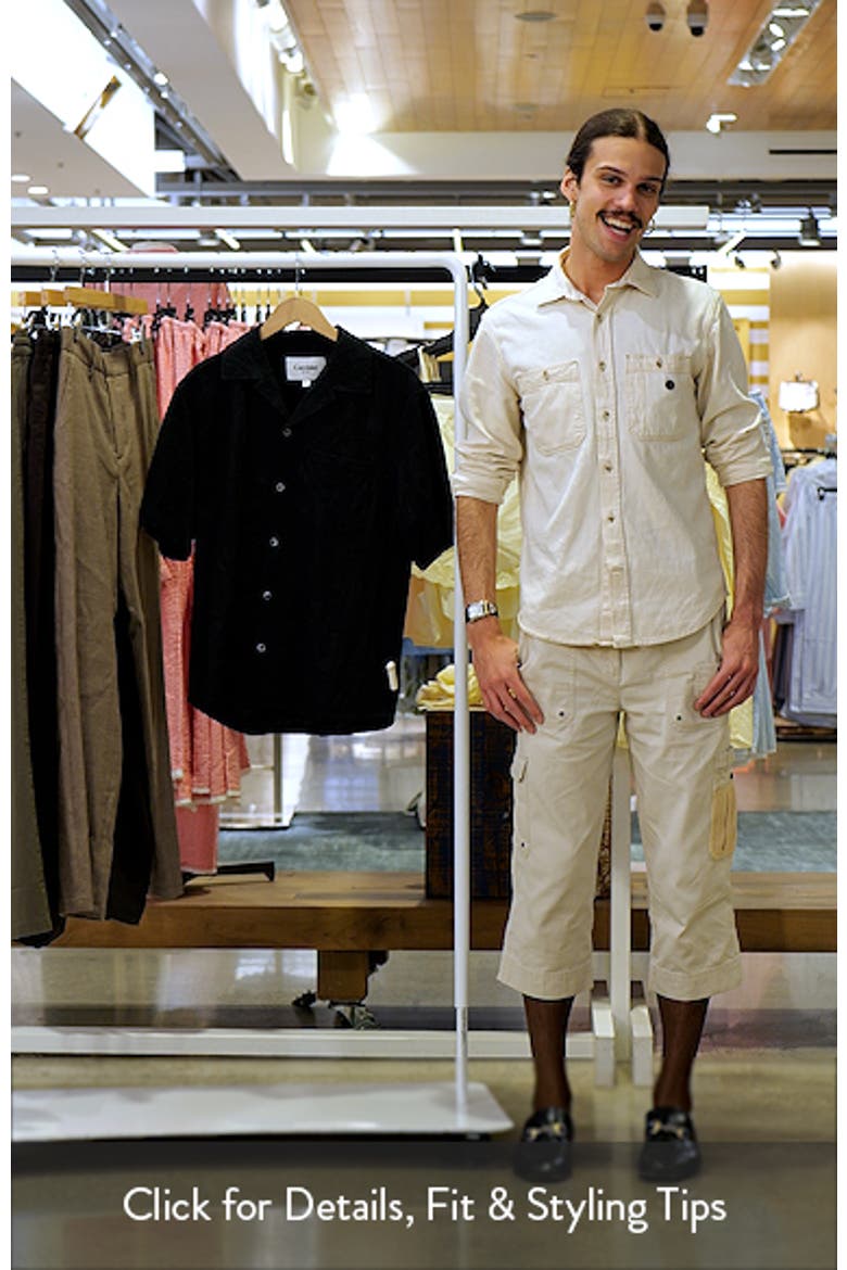 Paisley Embroidered Cotton Camp Shirt video