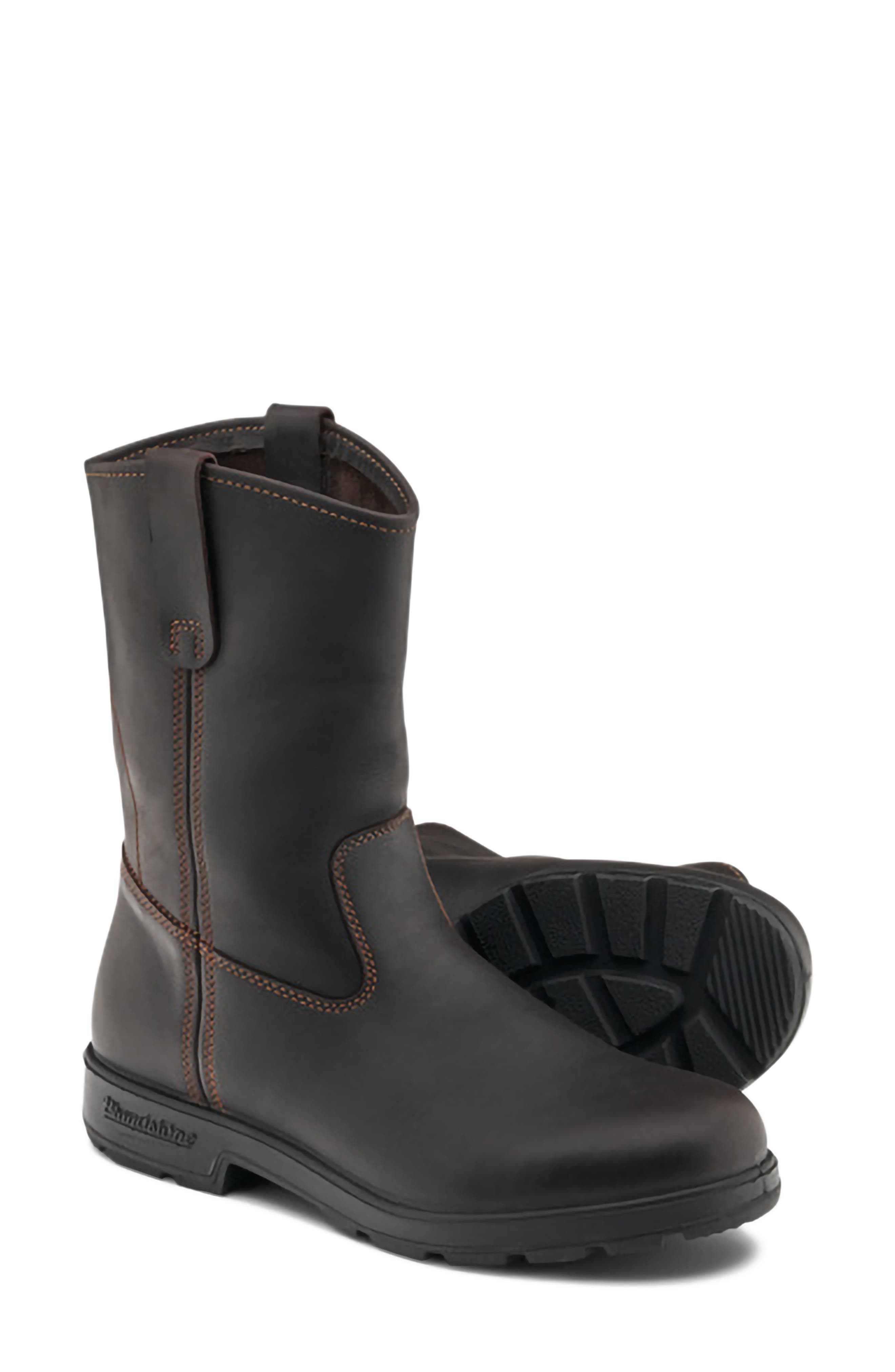 Original Rigger Leather Boot, Alternate, color, CLARET