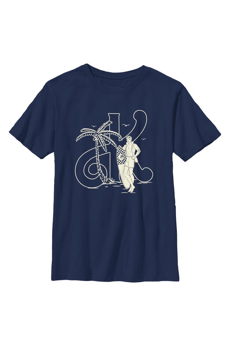 Boys' K Is for Ken T-Shirt, Main, color, Navy Blue