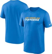 Nike Men's Nike Powder Blue Los Angeles Chargers Legend Wordmark Performance T-Shirt