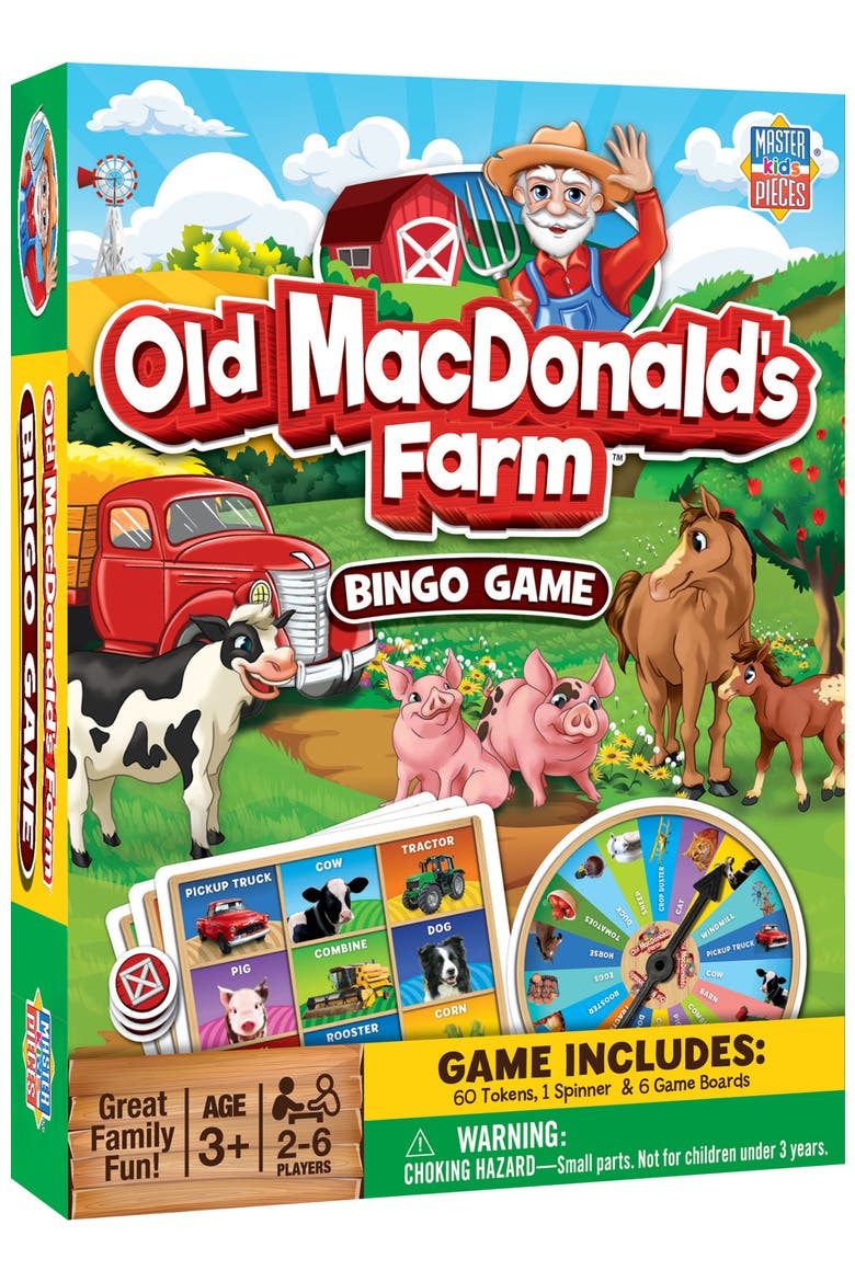 Old MacDonald's Farm Bingo Game, Main, color, Multicolor