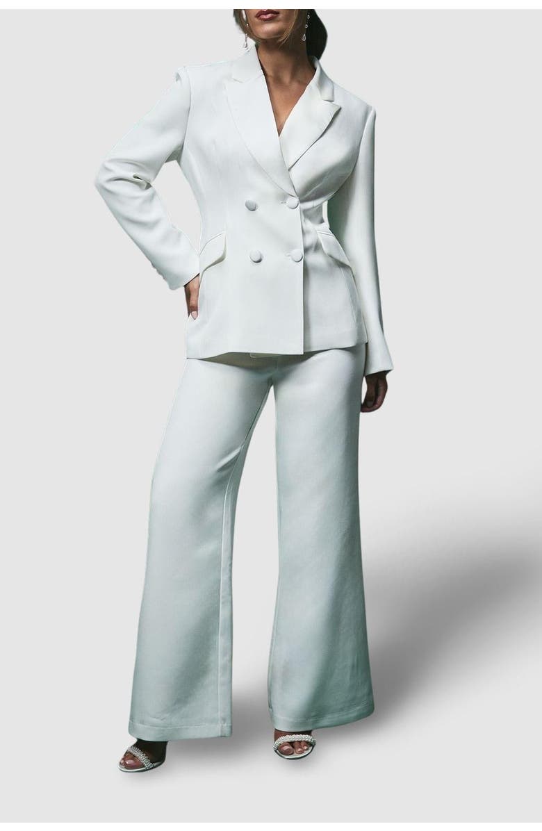 Coast Bridal Tailored Wide Leg Trousers, Alternate, color, Ivory