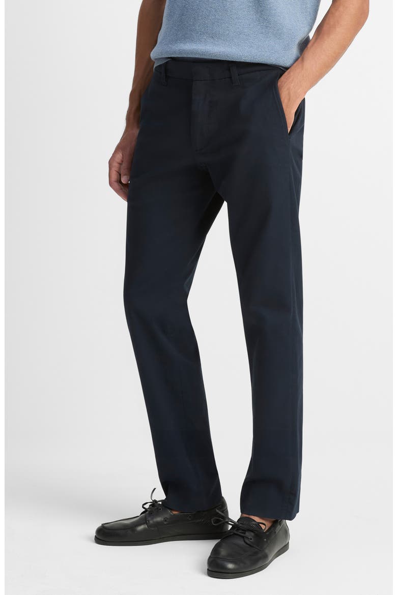 Owen Flat Front Cotton Chinos, Alternate, color, COASTAL