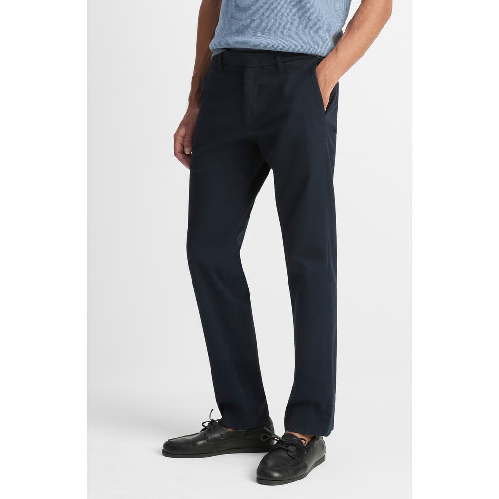 Vince Owen Flat Front Cotton Chinos