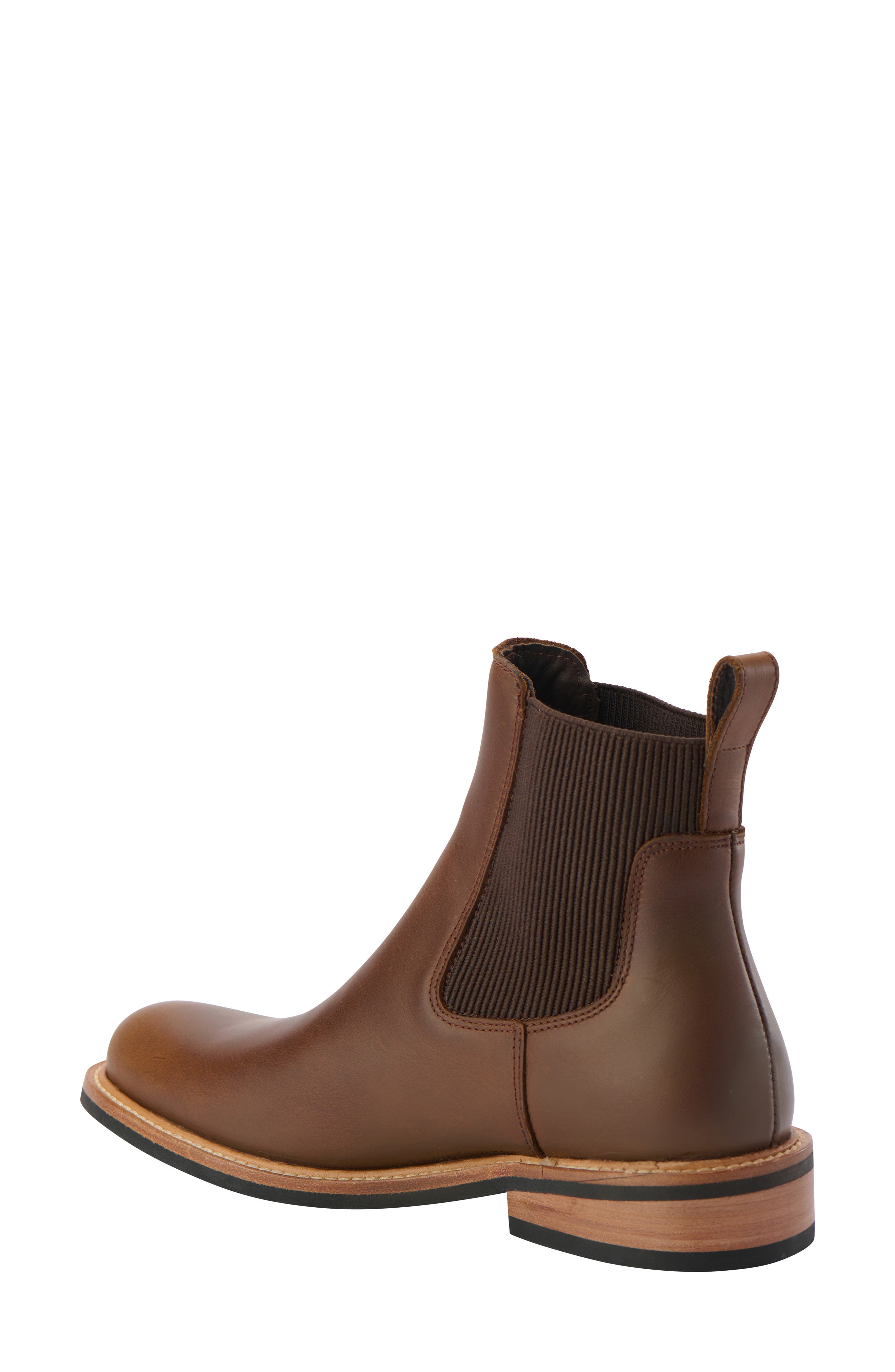 Carmen Water Resistant Chelsea Boot, Alternate, color, BROWN