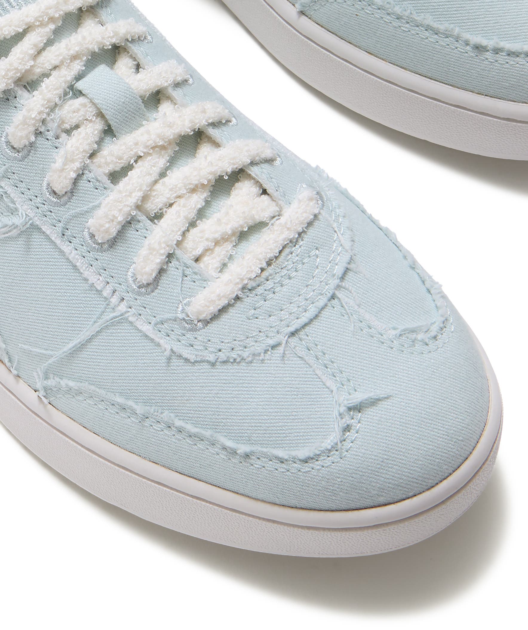 The Dash FF Frayed Denim T-Toe Sneakers, Alternate, color, Ice Blue