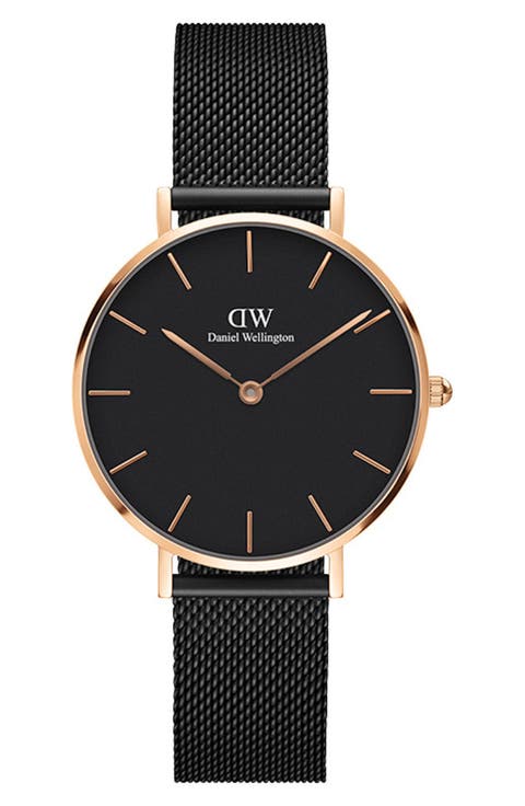 Classic Petite Mesh Strap Watch, 32mm