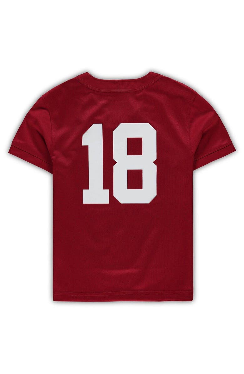 Nike Preschool Nike #18 Crimson Alabama Crimson Tide Untouchable Football Team Jersey, Alternate, color, Crimson