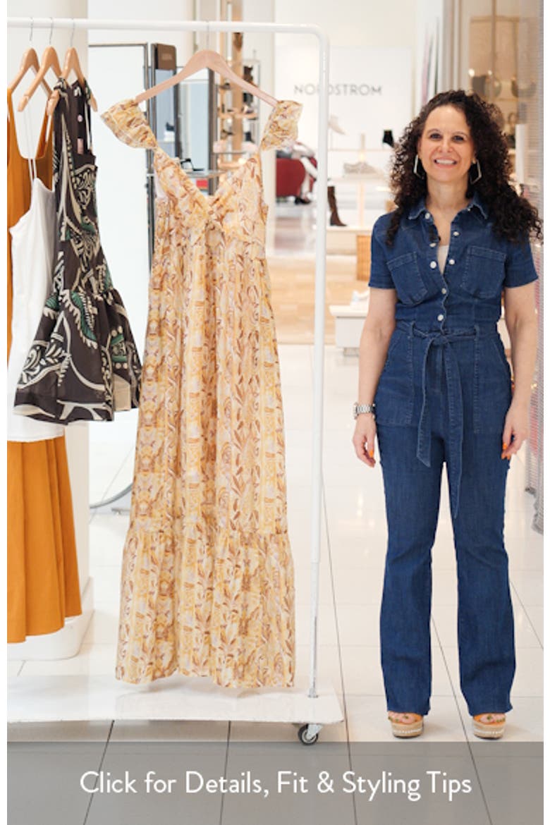 Print Tiered Maxi Dress video