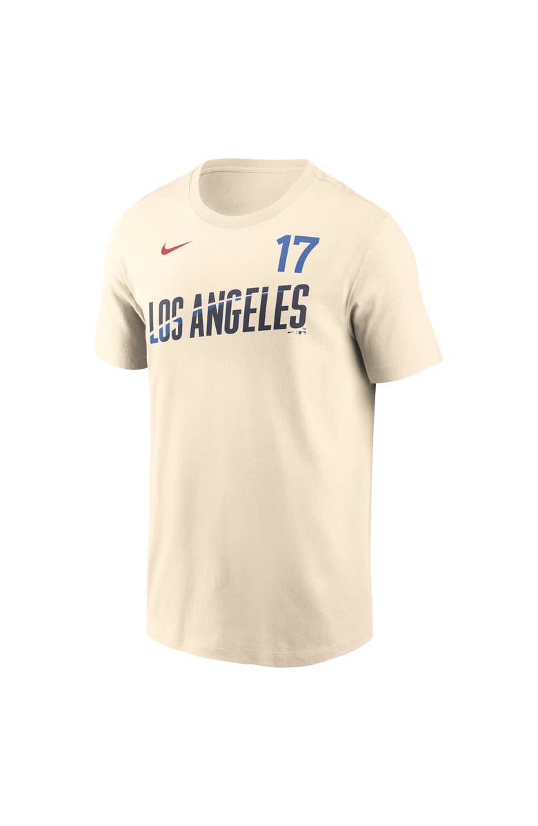 Nike Men's Nike Shohei Ohtani Natural Los Angeles Dodgers City Connect Name & Number T-Shirt, Alternate, color, Natural