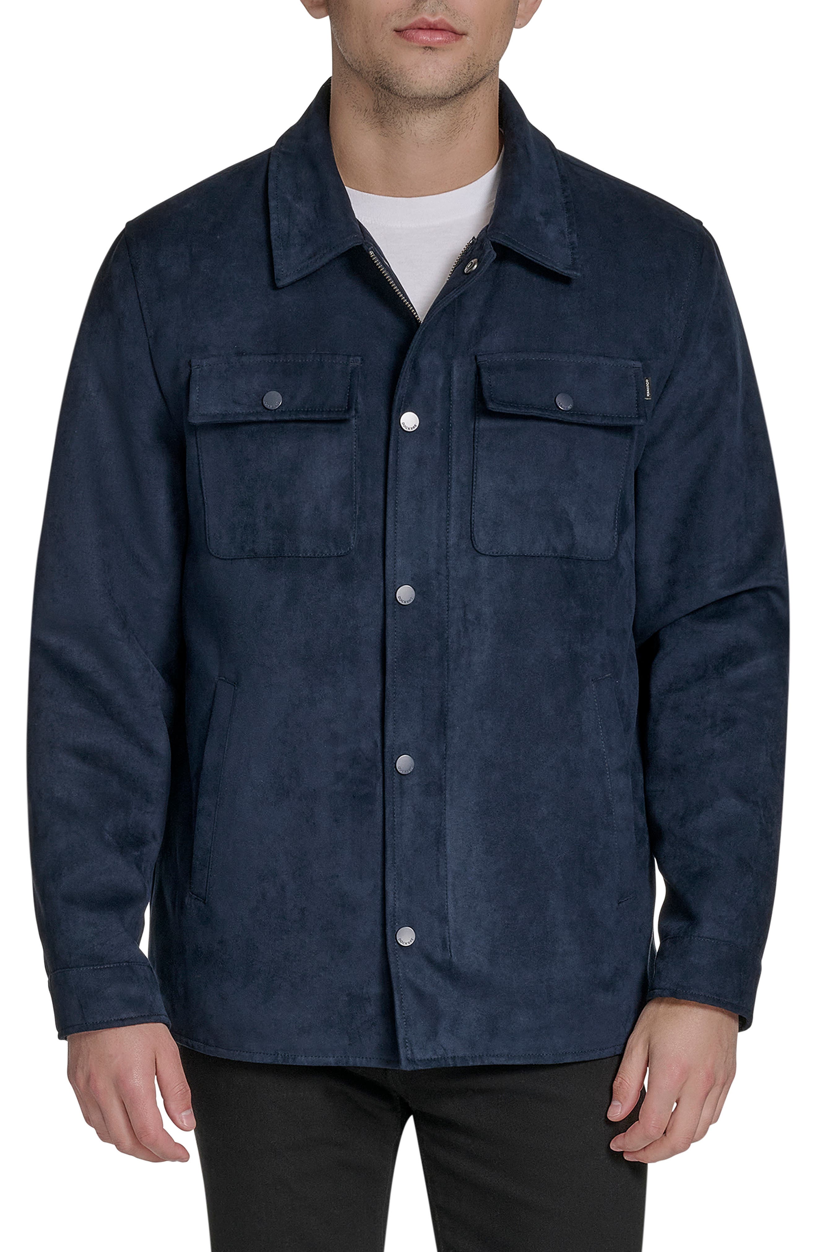 Dockers® Faux Suede Shirt Jacket