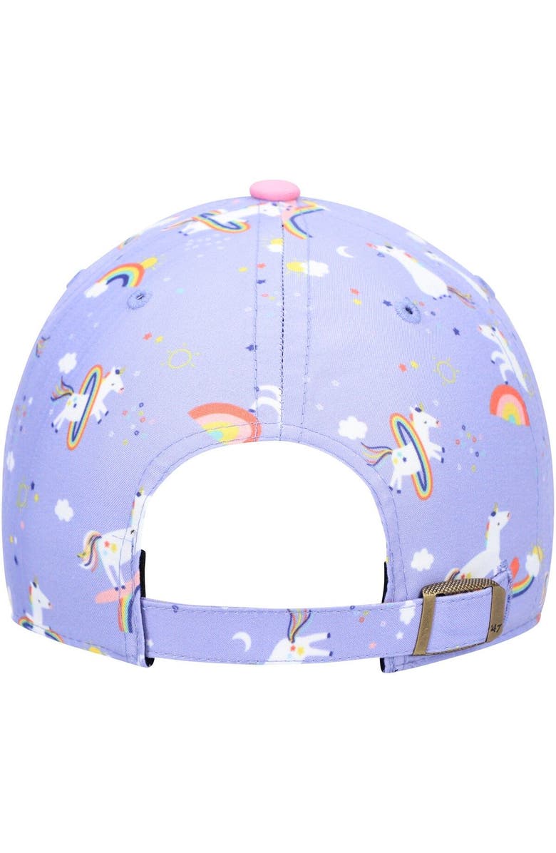 '47 Girls Preschool '47 Purple Green Bay Packers Unicorn Clean Up Adjustable Hat, Alternate, color, Purple