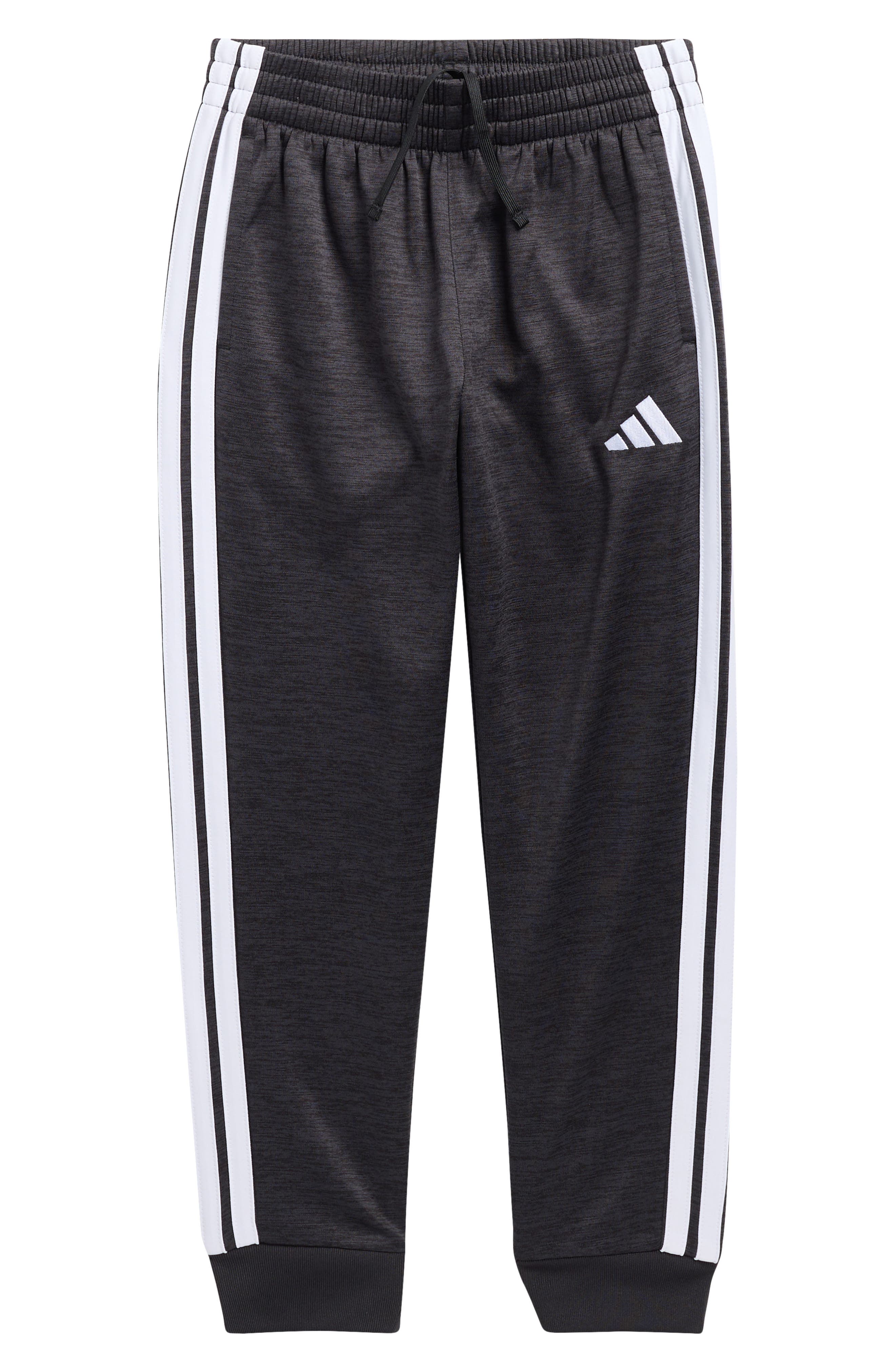 adidas Kids' 3-Stripe Mélange Fleece Track Pants