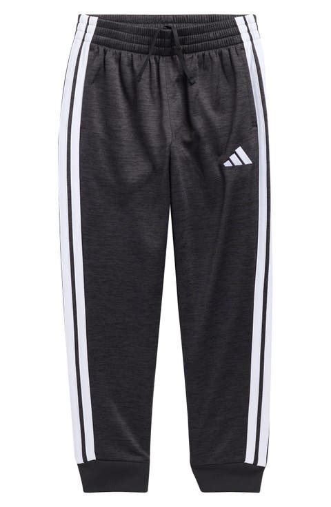 Kids' 3-Stripe Mélange Fleece Track Pants (Big Kid)