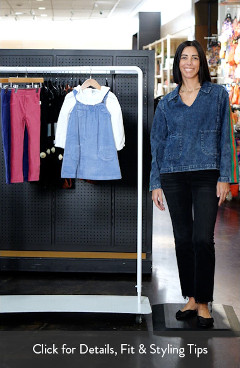 Kids' Cotton Pinafore Dress & Shirt Set, sales video thumbnail